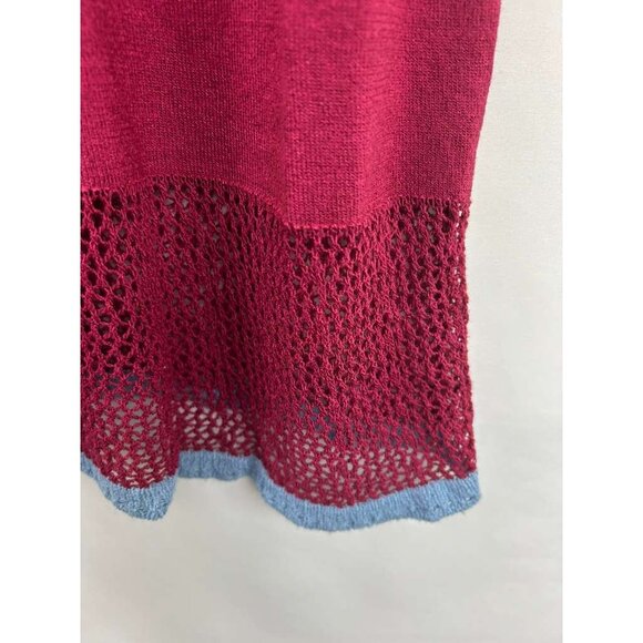 Alannah Hill Women's Size 14 Sleeveless V-Neck Knit Midi Dress Rayon Blend - Picture 12 of 13